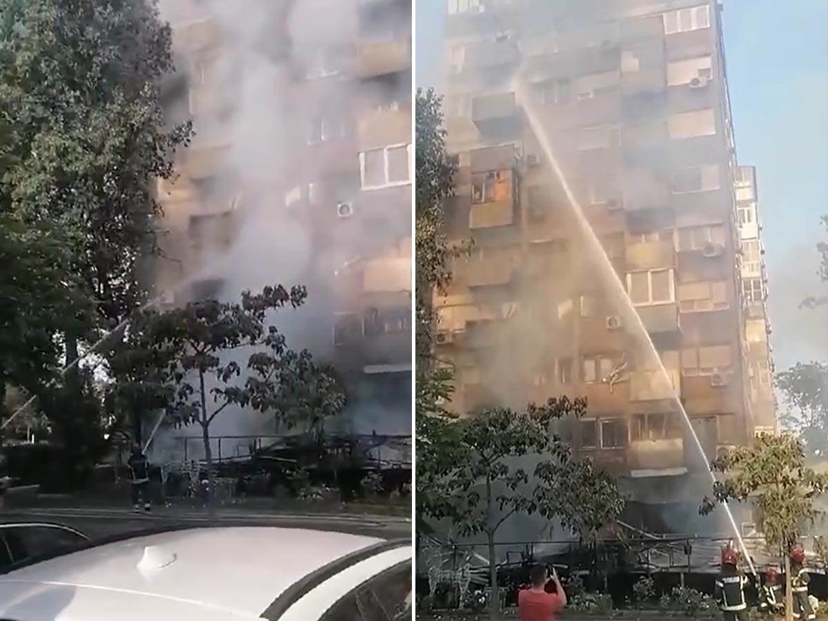  Zapalili su se i stanovi iznad kafica Prime na Novom Beogradu 