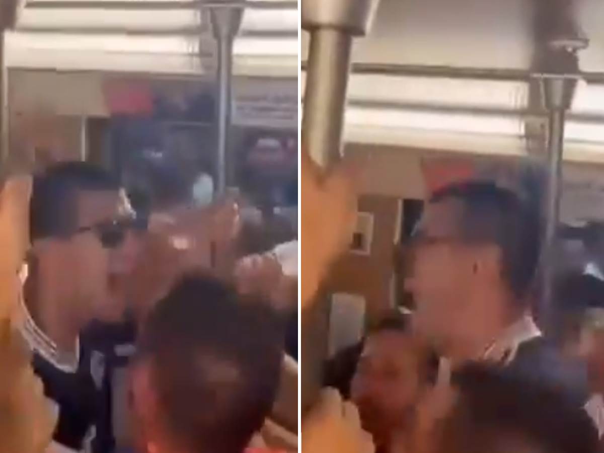  Luka Mitrović u metrou sa navijačima Srbije  