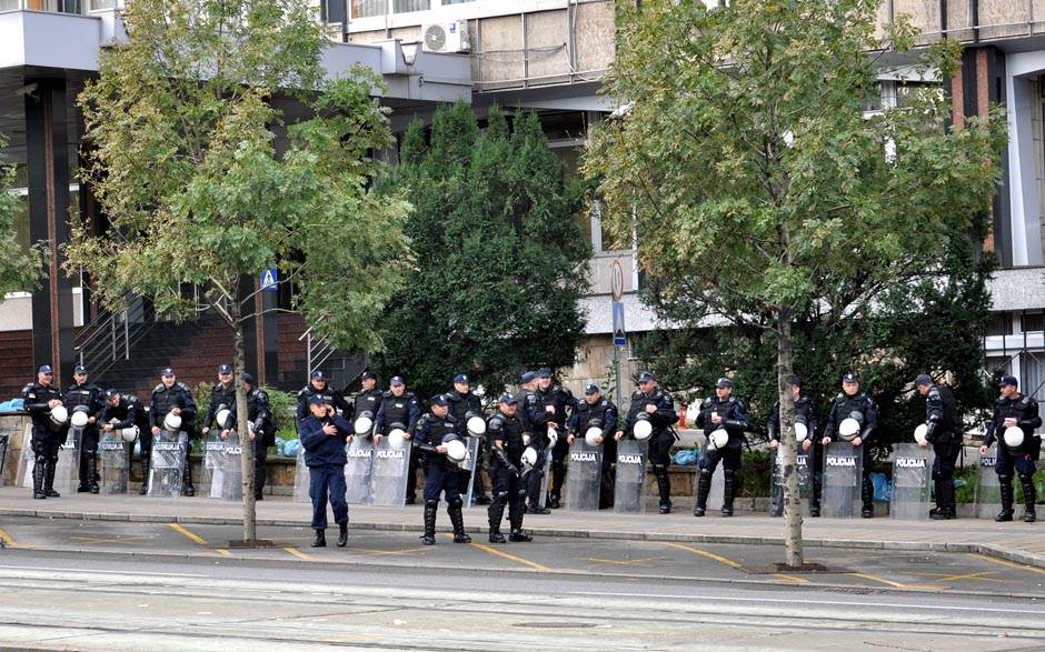  Veliki broj policije u centru Beograda 