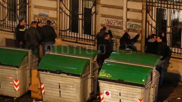  Policija privela grupu navijača u centru Beograda 