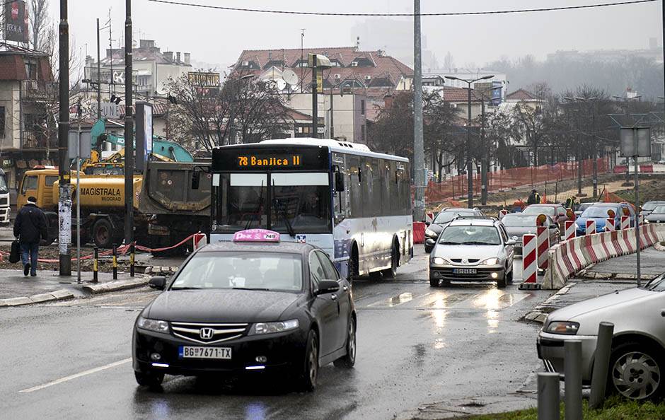  Izmenjene linije GSP-a zbog radova na Autokomandi u Beogradu 