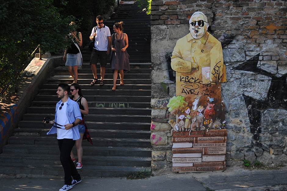  Beograd: Uništen mural posvećen Branku Ćopiću  