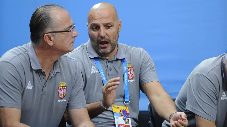  Stefan Marković i Aleksandar Đorđević posle Francuska - Srbija (2015) 