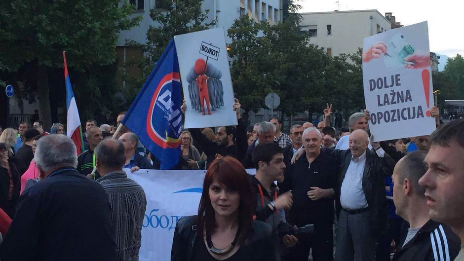  Protest Demokratskog fronta u Podgorici 