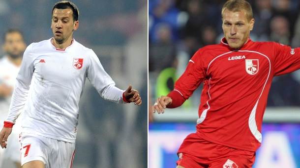  Saša Marjanović i Petar Đuričković fudbaleri Partizana 