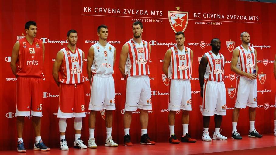  KK Crvena zvezda novi dres za sezonu 2016/17 