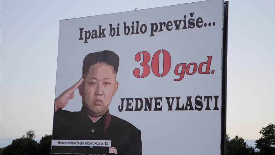  BiH: Kim Džong Un na izbornim plakatima u Hercegovini 