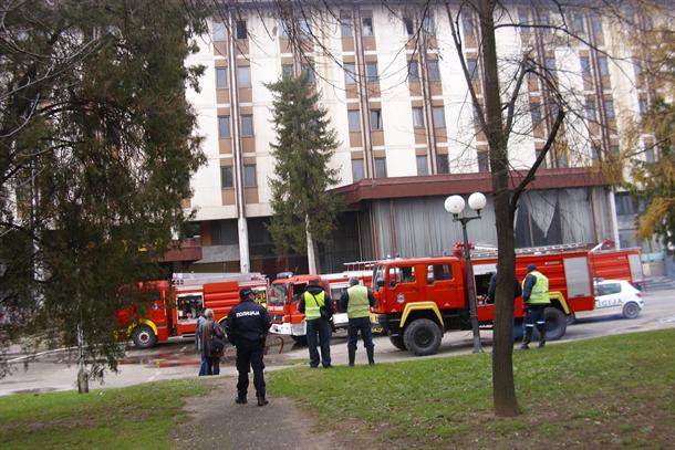   Leskovac - Požar u hotelu Beograd 
