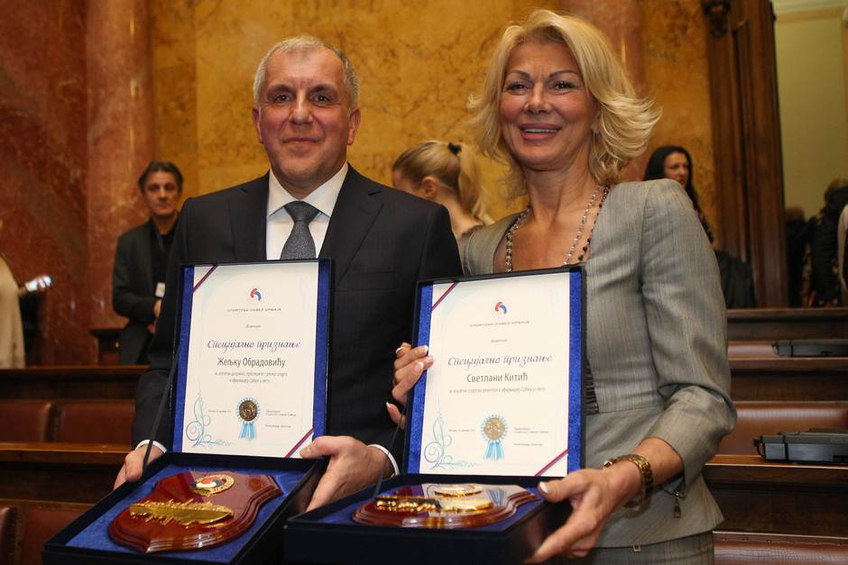  Željko Obradović i Svetlana Kitić nagrada za životno delo 