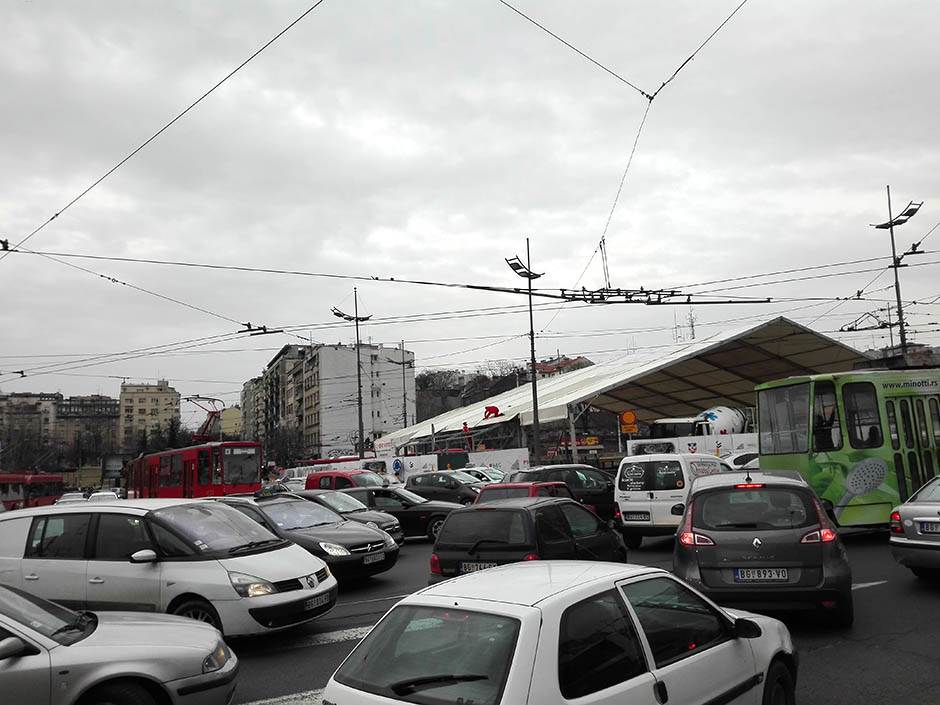  Gužva u Beogradu kolaps na Slaviji 