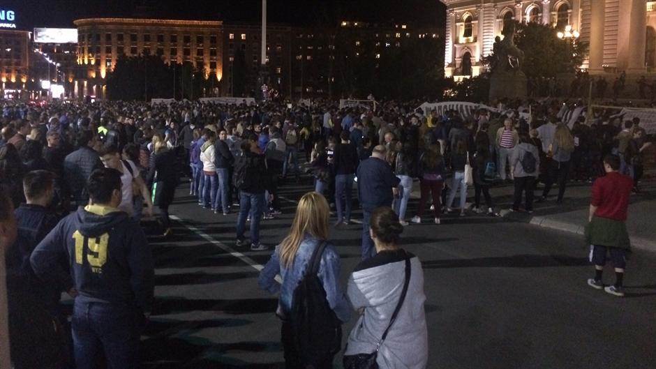  Beograd: Protest studenata zbog izbornih rezultata 