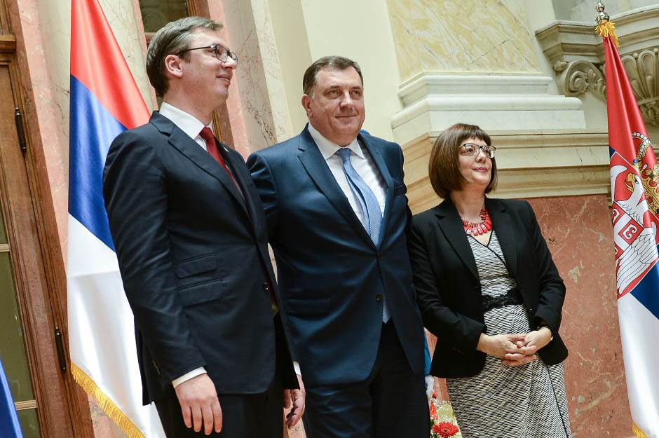  Vučić i Dodik tugovali posle meča Crvena zvezda - Budućnost 