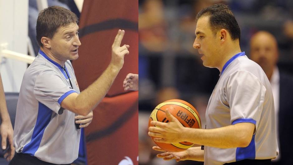  Saša Maričić i Aleksandar Glišić sude mečeve na Eurobasketu 2017 