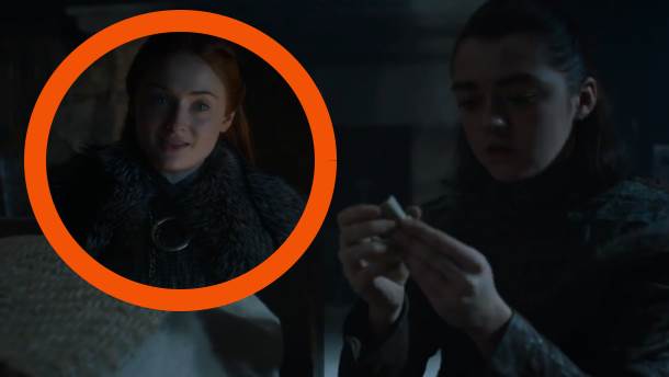  Igra prestola pismo Arja Stark našla pismo Sanse Stark 