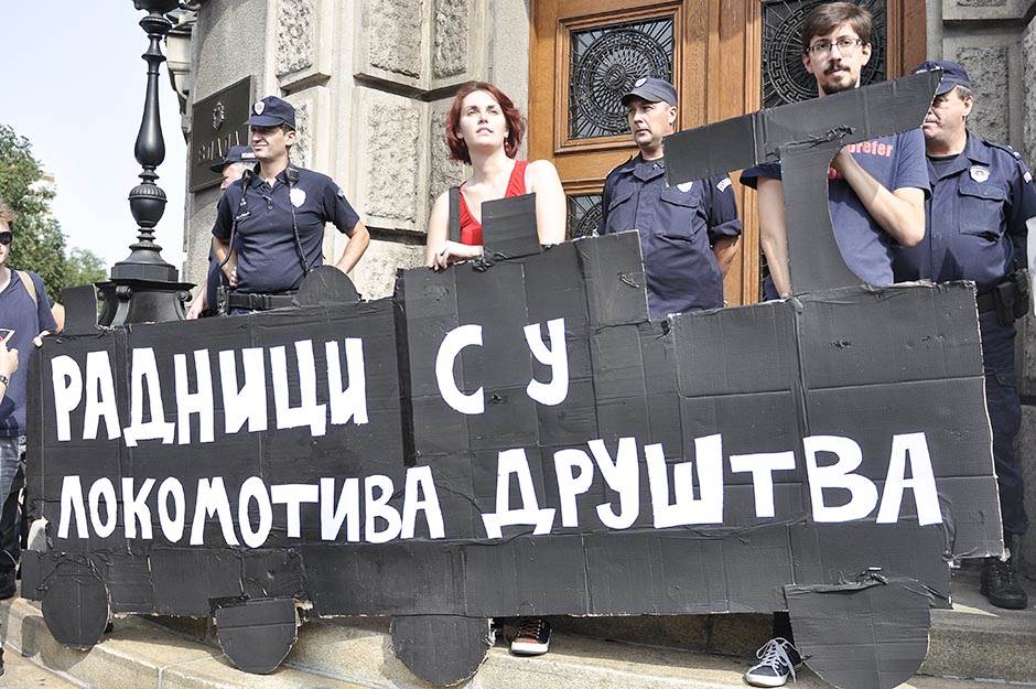  Radnici Goše - štrajk u Beogradu 