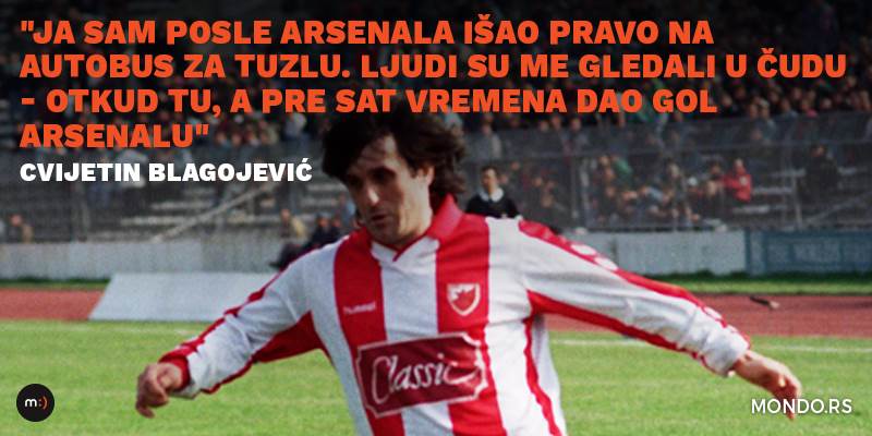  Cvjetin Blagojević, intervju o Crvena zvezda - Arsenal 