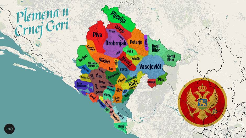  Crnogorska plemena nazivi 