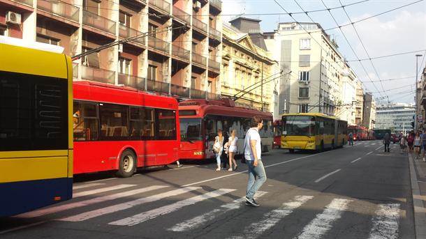  Sudar trolejbusa kod gradića Pejton u Beogradu 