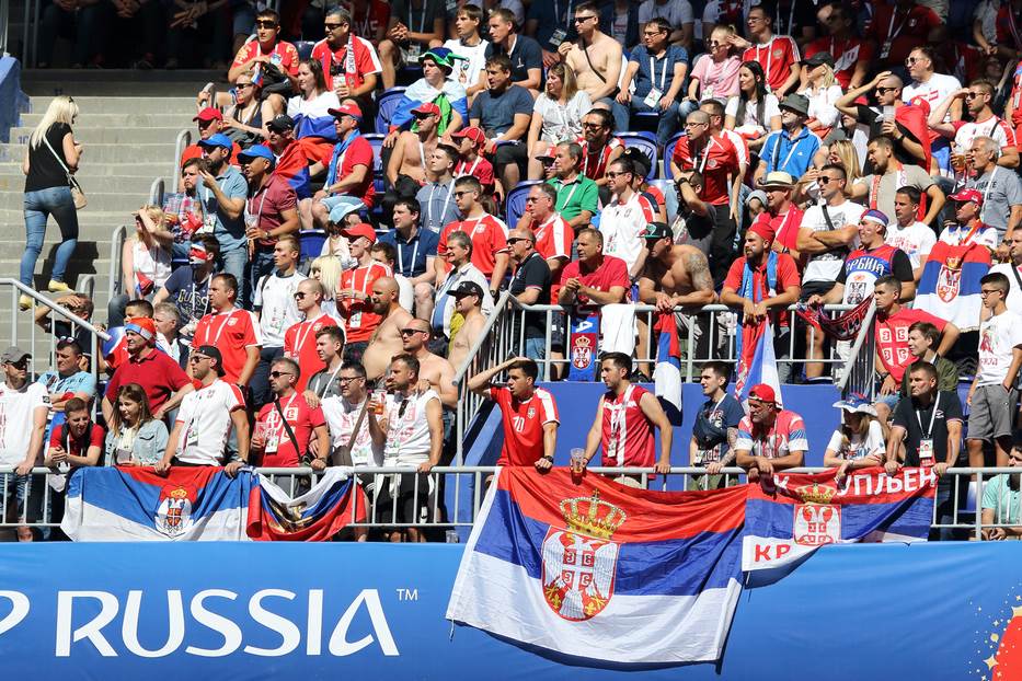  Svetsko prvenstvo Rusija 2018: Srbija - Švajcarska navijači 