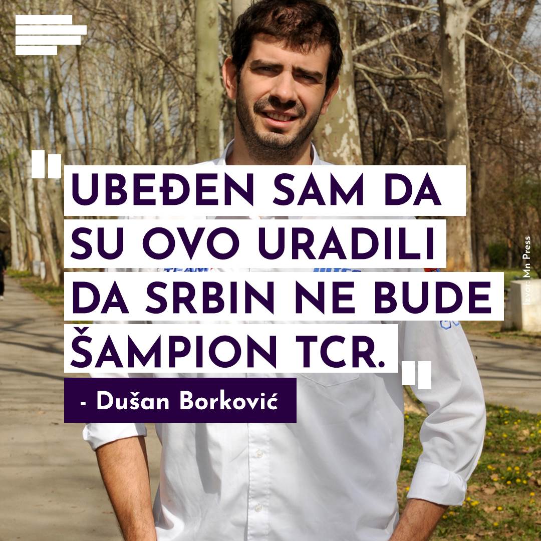  Dušan Borković tuča na stazi u Monci 
