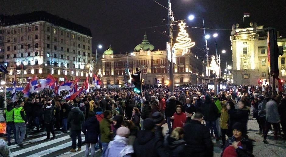 Protest opozicije u Beogradu 29. decembar 