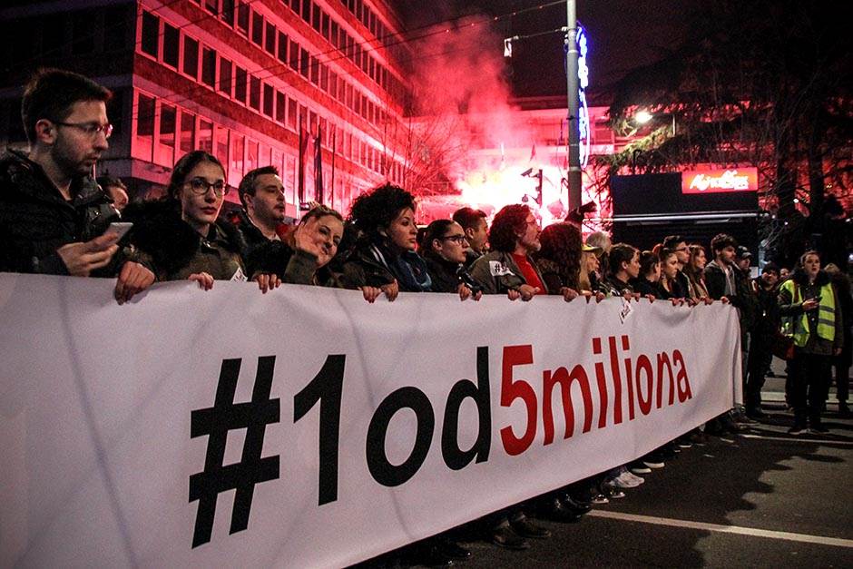  Jelena Anasonović - protesti Jedan od pet miliona - opozicija 