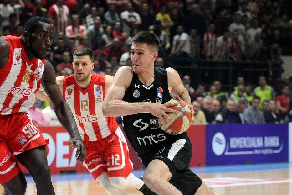  Vanja Marinković najava KK Partizan - KK Crvena zvezda ABA plej of polufinale drugi meč 