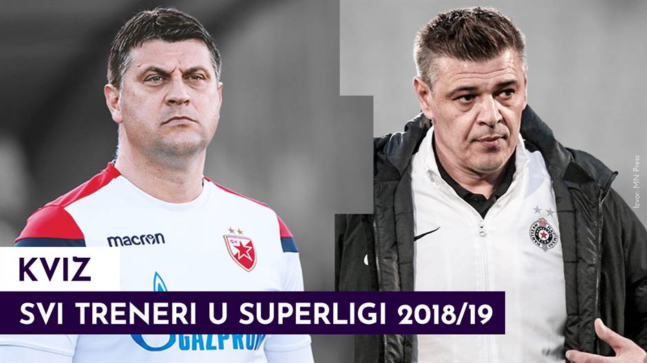  MONDO KVIZ Svi treneri u Superligi sezona 2018/19 