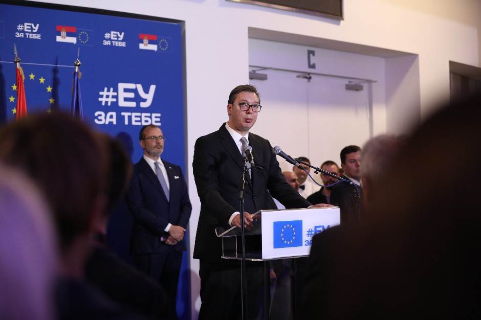   Prijem povodom Dana Evrope, prisustvuje Vučić 