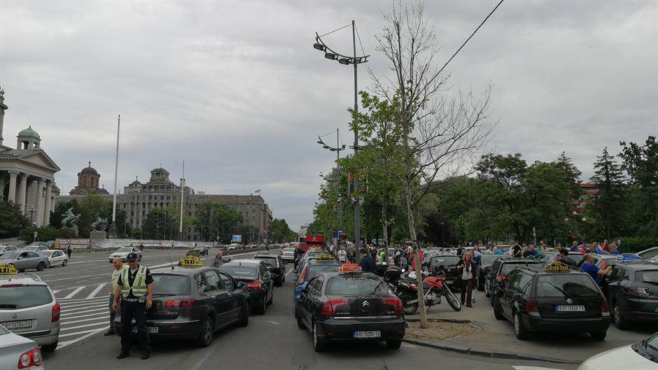  Beograd - Protest taksista - ponedeljak, 30. septembar 