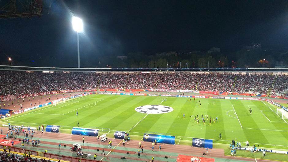  UEFA Superkup publika na stadionu navijači  