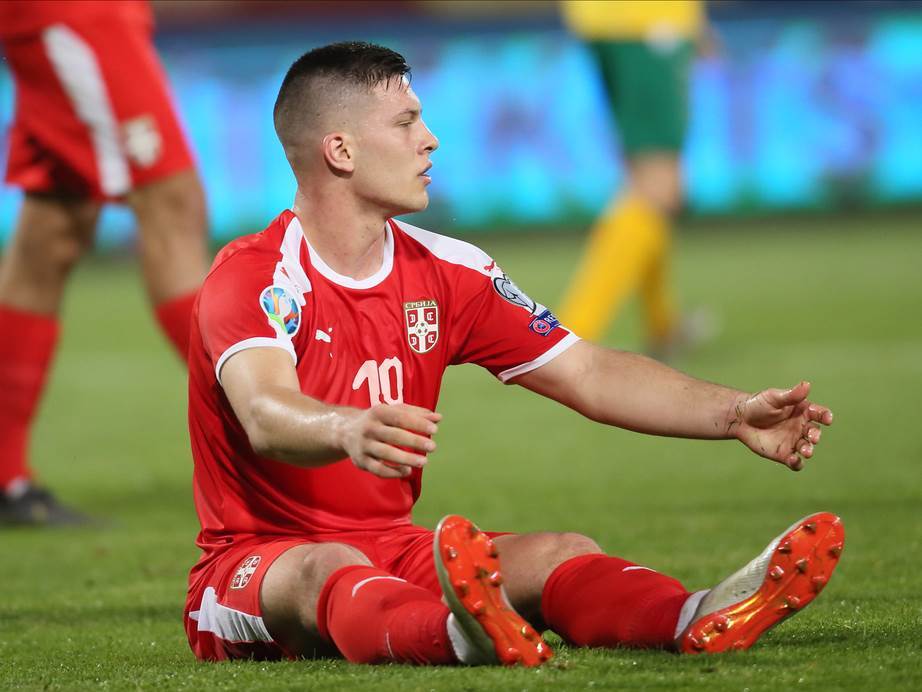  Luka Jović povređen ne igra Luksembug - Srbija UŽIVO prenos na Nova S 