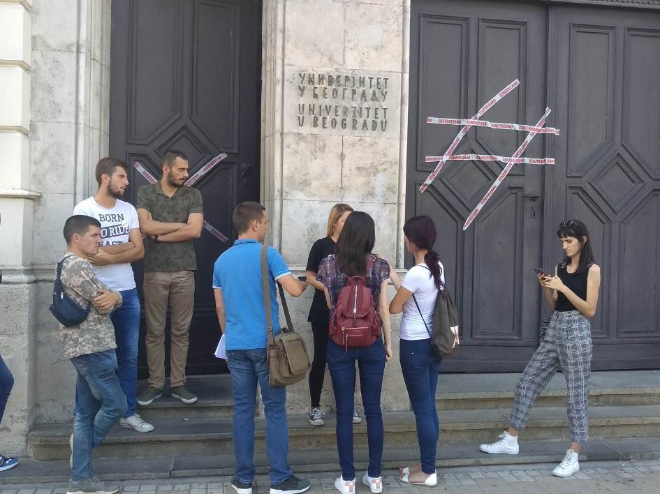  Blokada Rektorata - razgovor rektorke i studenata 