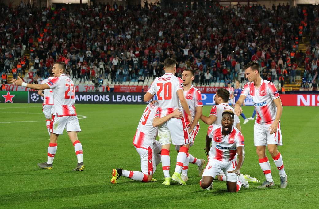  Ričmond Boaći posle 56 gola Crvena zvezda - Olimpijakos 2-0 Liga šampiona 2019 