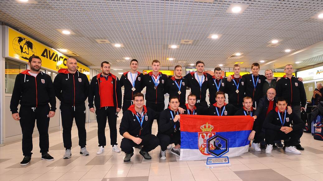  Juniorska reprezentacija Srbije vicešampion sveta: Doček na aerodromu 