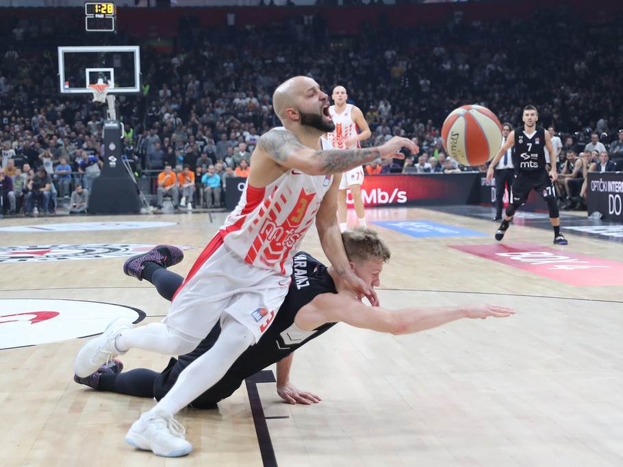  UŽIVO Crvena zvezda - Partizan derbi prenos livestream ABA liga Arena Sport 1 i O2 