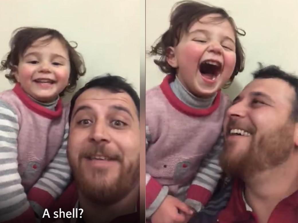  Dete se smeje bombama i raketama u Siriji 