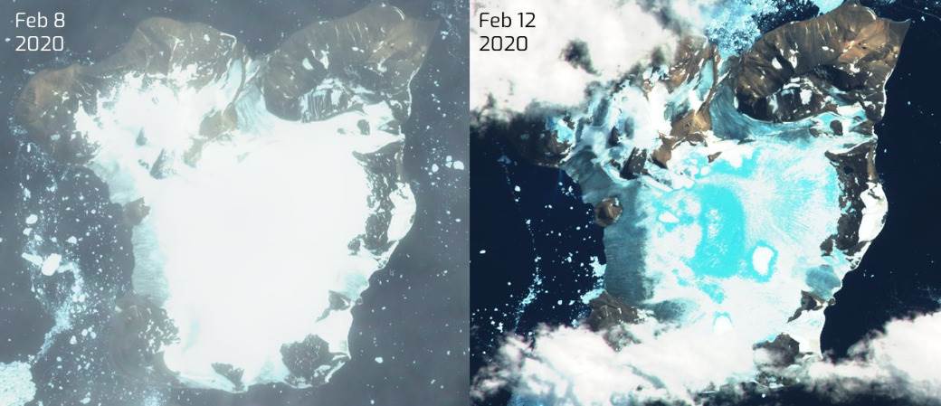  Antarktik - otopio se led 