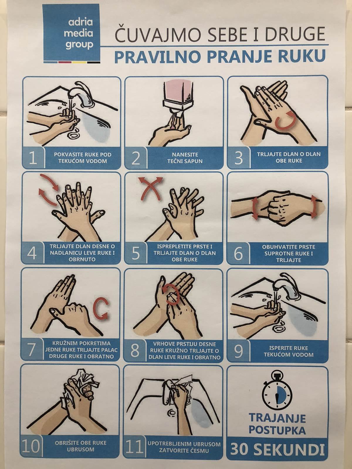  Korona virus u Srbiji uputstvo za pranje ruku 