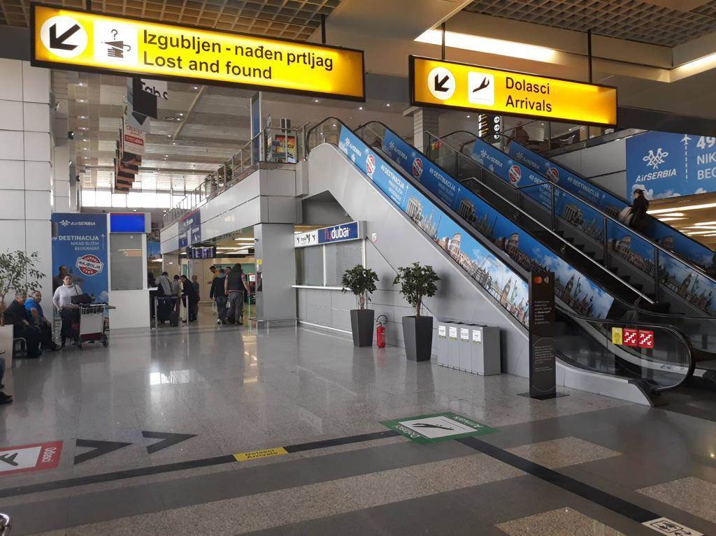  Korona virus aerodrom Beograd zatvoren za letove 