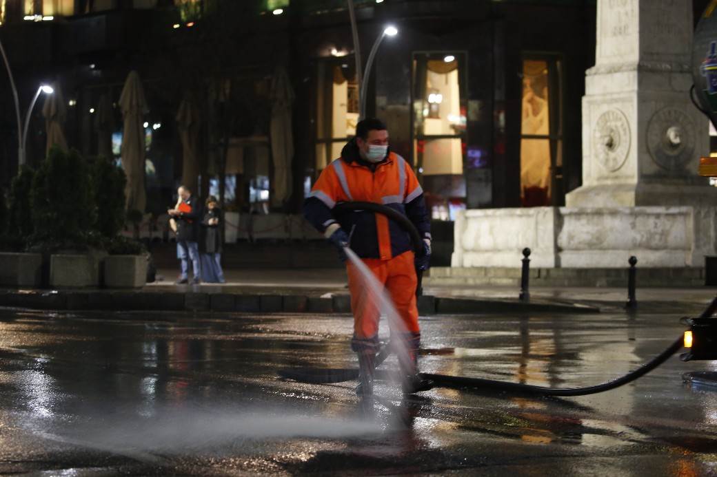  Korona virus - Beograd - Večeras otpočela dezinfekcija ulica 
