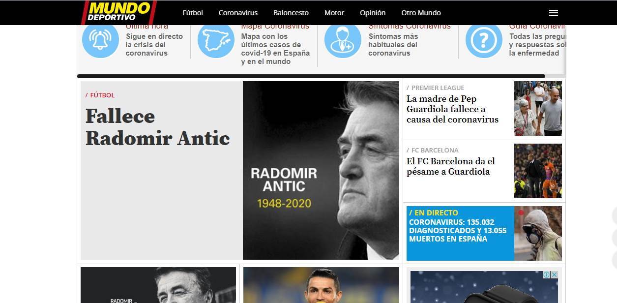  Preminuo Radomir Antić reakcije Marka As Mundo Deportivo 