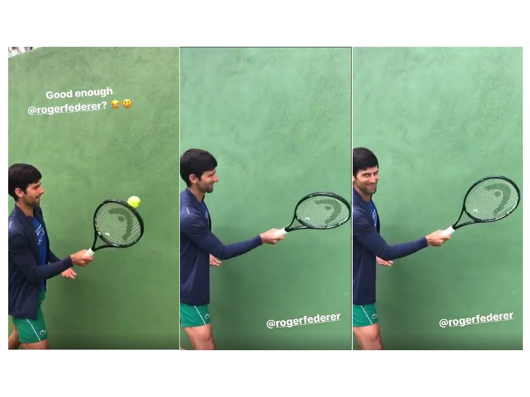  Federer - Đoković Instagram Challenge VIDEO 
