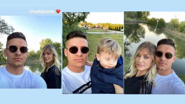  Luka Jović i Sofija Milošević na Instagramu: Šetnja pred povratak u Madrid 