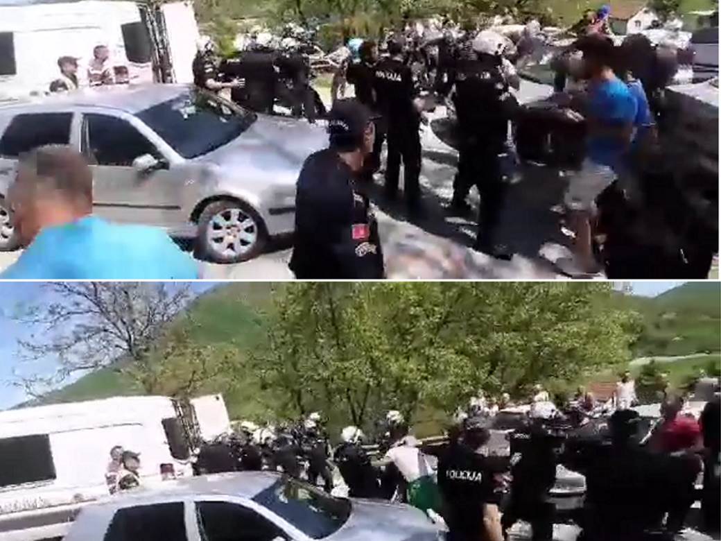  Policija razbila blokadu kod Andrijevice 