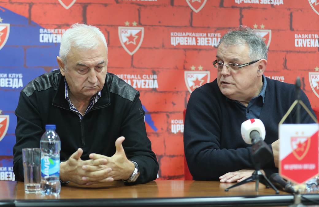  Dragan Šakota Nebojša Čović konferencija za novinare oproštaj Crvena zvezda kraj sezone 2019/2020 