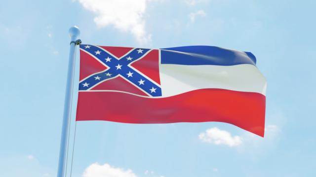  Misisipi-menja izgled zastave-skida grb Konfederacije 