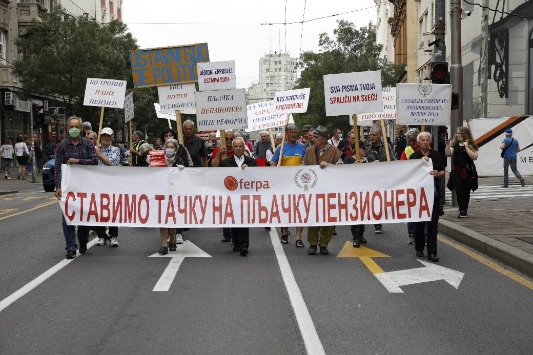  Društvo -Beograd - Protest vojnih penzionera 
