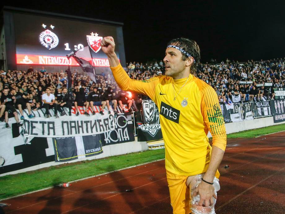  Aleksandar Popović golman Partizana debitovao Vojvodina 1:0 