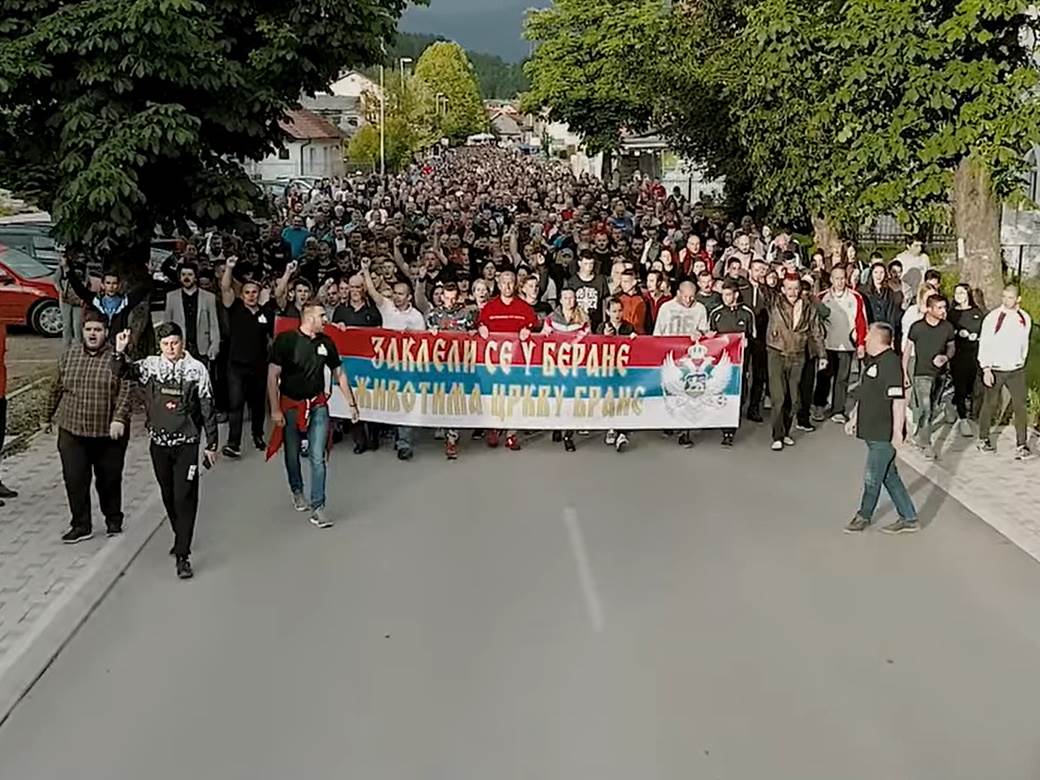 Crna Gora Berane litija humanitarci Srbija privođenje litija 